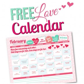 2015 February Love Calendar
