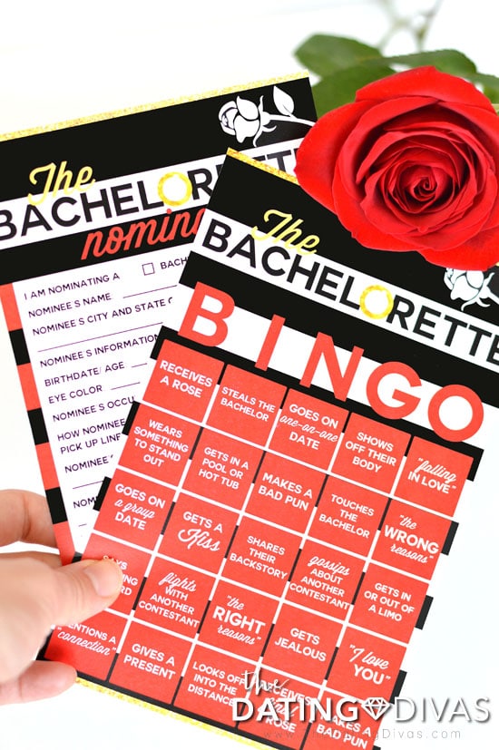 The Bachelorette BINGO