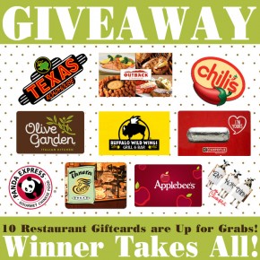 Blog Giveaway- $750 worth of gift cards are up for grabs!