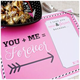 Love Story Placemat