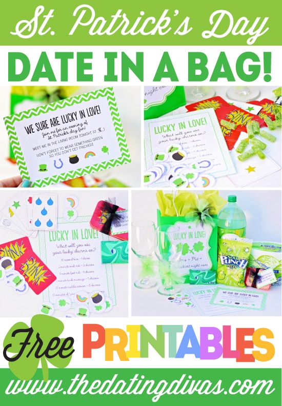 st patricks day date idea collage