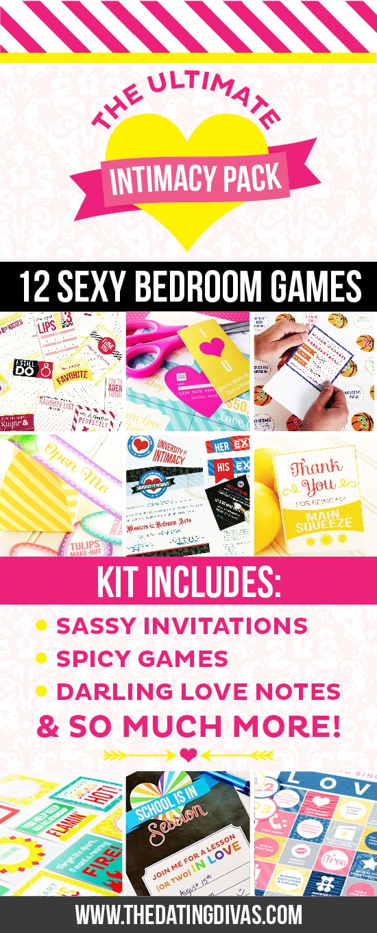 Ultimate Intimacy Pack 12 Sexy Bedroom Games for after date night is over! #TheDatingDivas #SexyPack #IntimacyPack