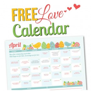 April Love Calendar