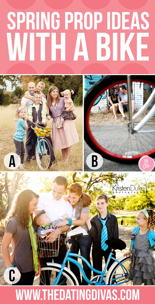 Spring Family Pictures with a Bike