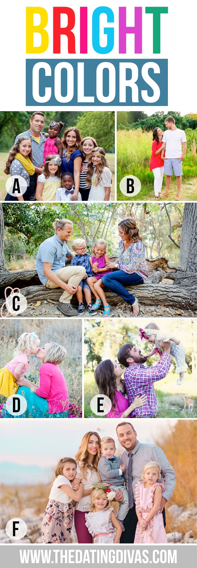 Bright Colors for Family Easter Photos