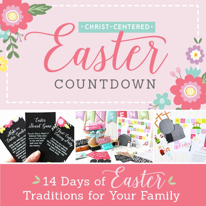 What an awesome pack of Easter printables to countdown to Easter Sunday and keep Christ the focus of the holiday.
