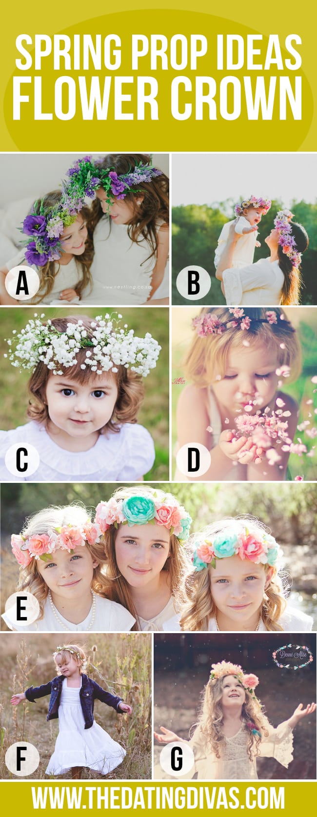 Cute Easter Pictures with Flower Crowns