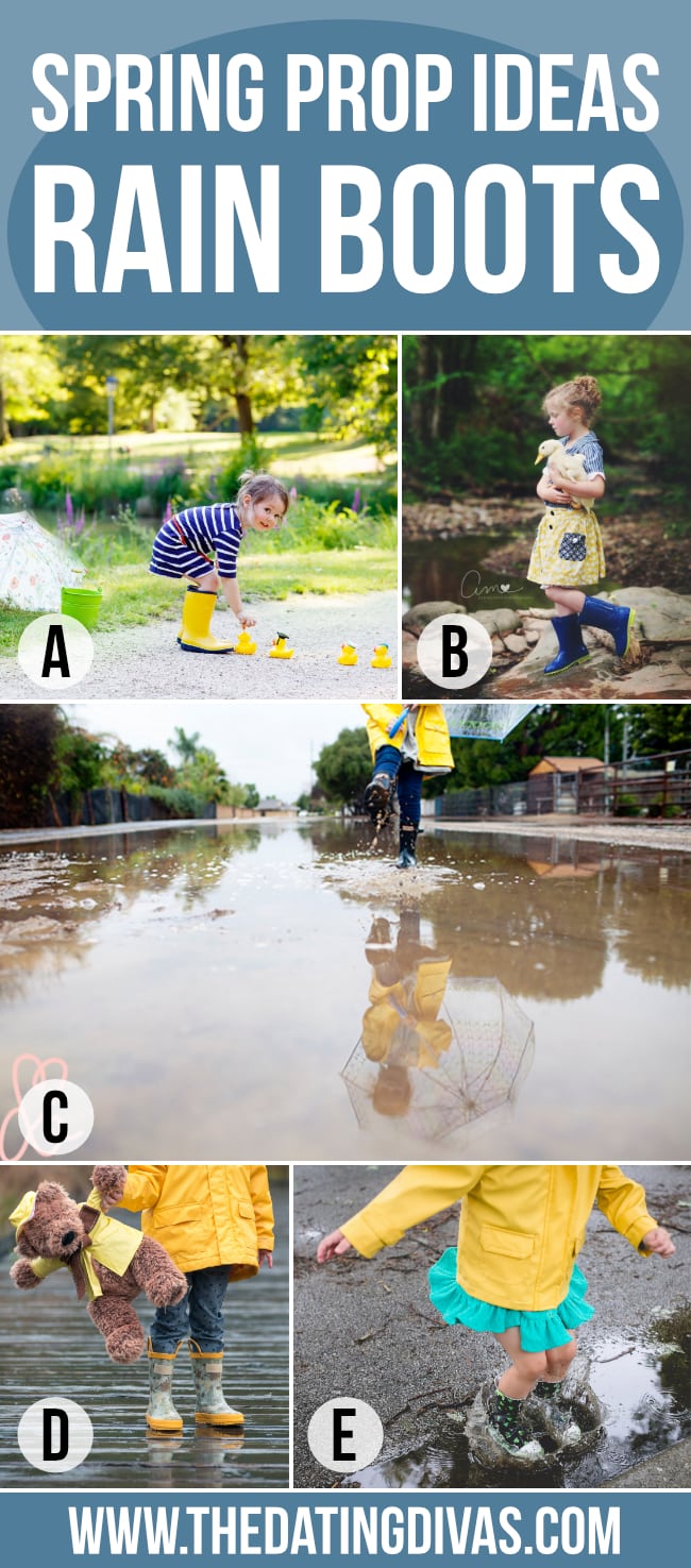 Rain Boot Props for Easter Photos