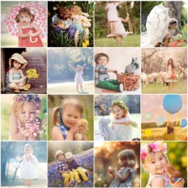 Easter picture ideas for Spring family photos collage