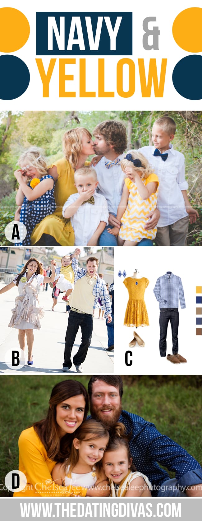 Navy & Yellow Easter Photos