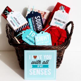 5 Senses Gift- Romantic Gift Idea for boyfriend or husband