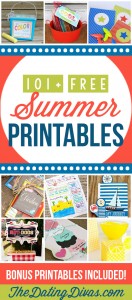 Free Summer Printables You'll Love | The Dating Divas