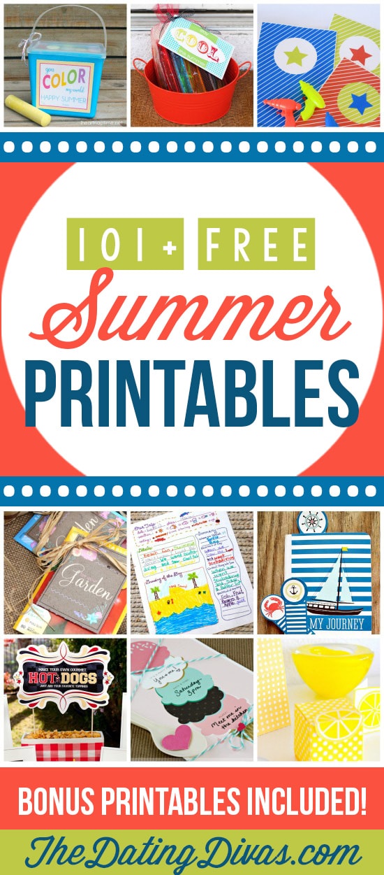 Free Summer Printables For All Your Summer Needs