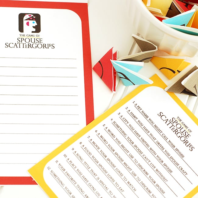 Date Night Game. Instant Download Printable. Date Night Idea Cards. Couples  Game Sheets. Scattergories Tastings Golf Bowling Scavenger Hunt 