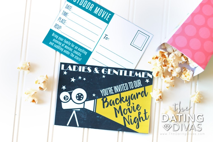 Backyard Movie Invitation