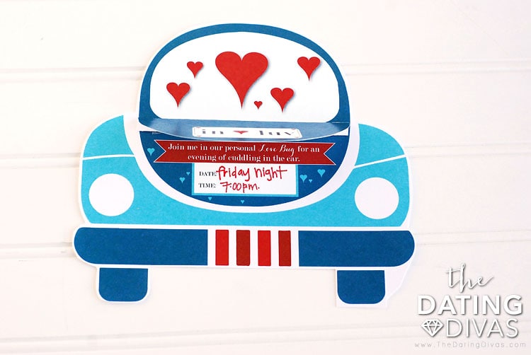 Date Night In Car Invitation