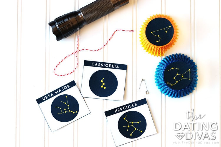 S'mores Under Stars Constellation Cards