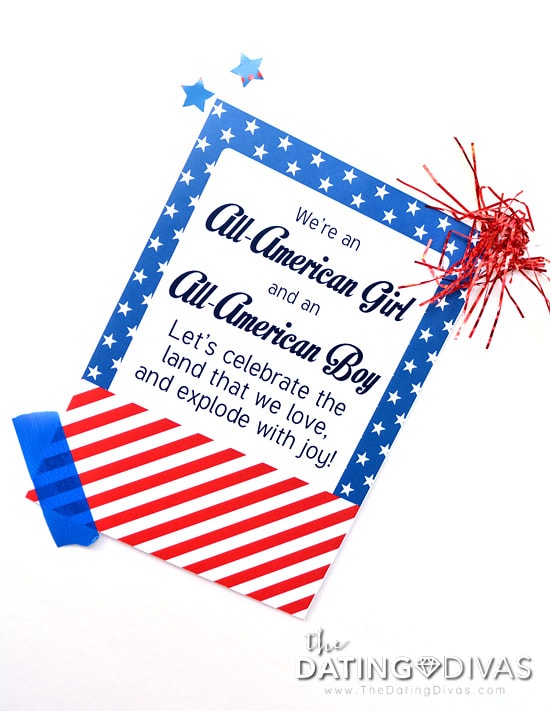 Last minute 4th of July date invitation.