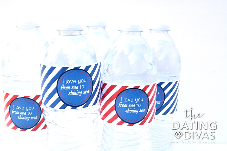 Adorable 4th of July water bottle labels!