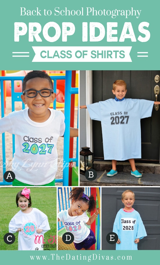 Class shirts for Back-to-School props | The Dating Divas