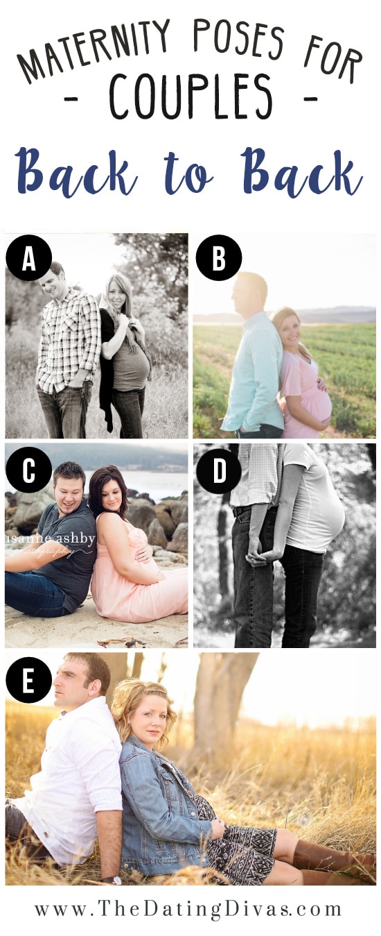 Wife and Husband Couple Poses for Maternity Session