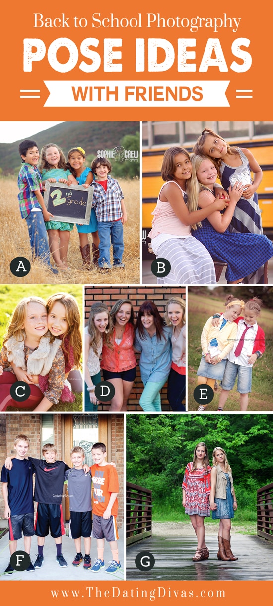 A variety of posing with friends photography ideas | The Dating Divas