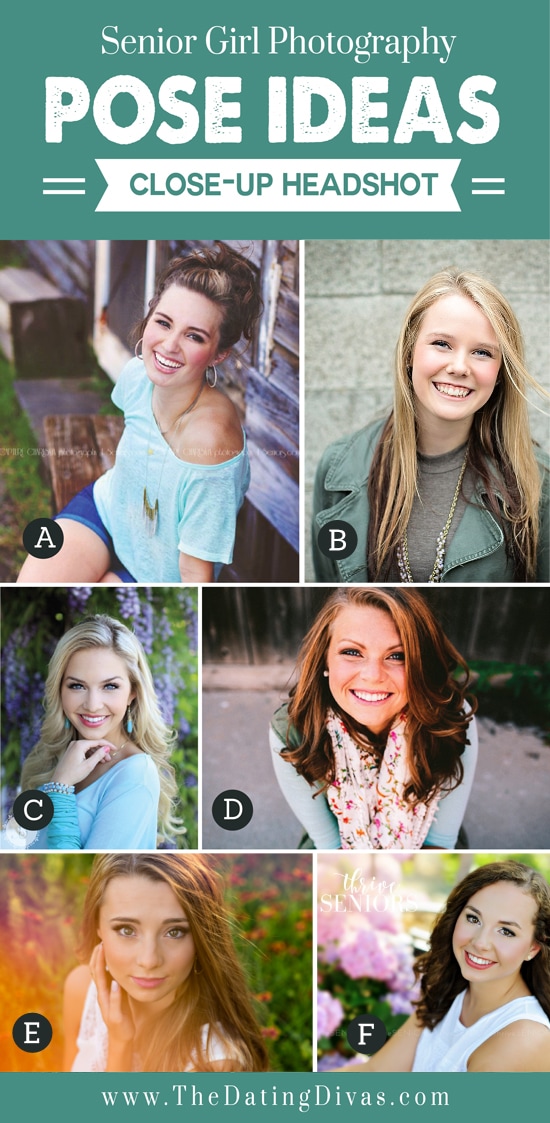 Senior girl photography head-shot poses for this year | The Dating Divas