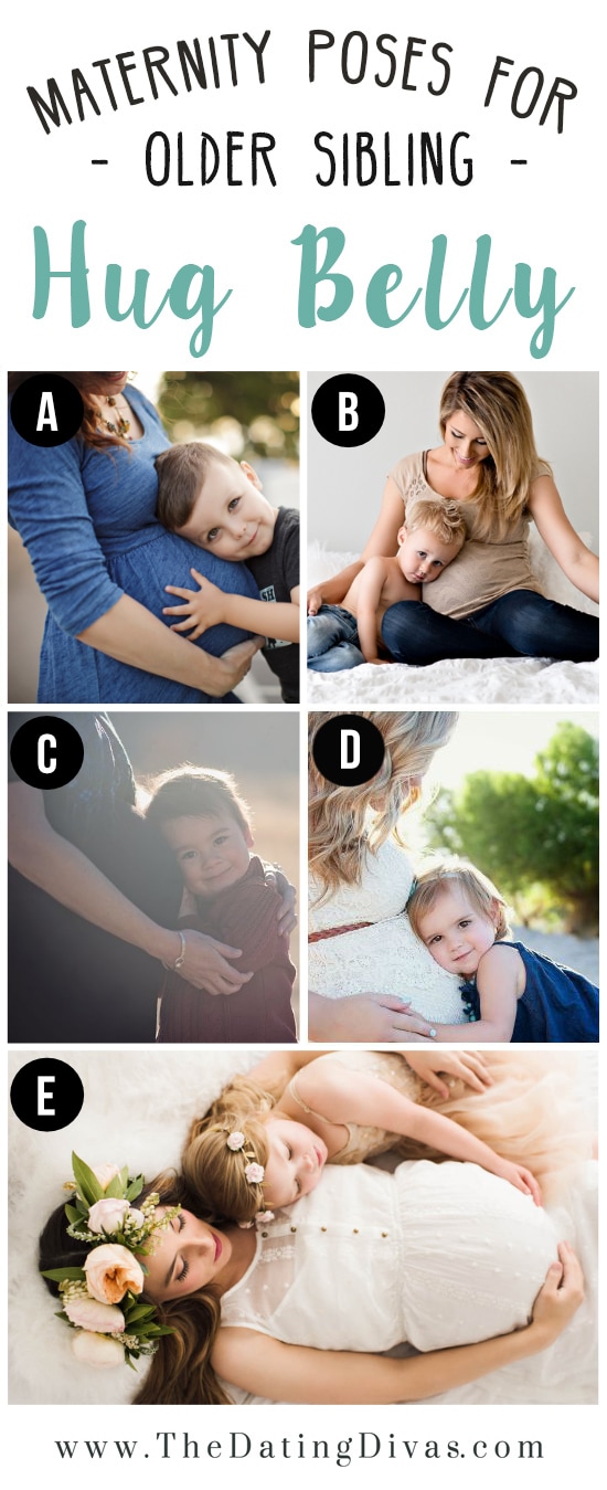 Maternity Photoshoot Poses with Older Siblings