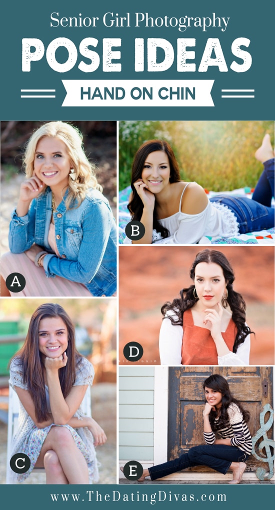 Senior girl photography poses with hand on chin | The Dating Divas