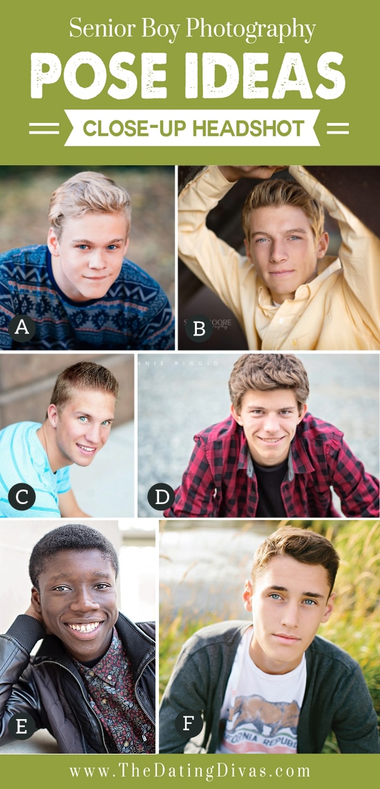 Guys taking a headshot for senior photos | The Dating Divas