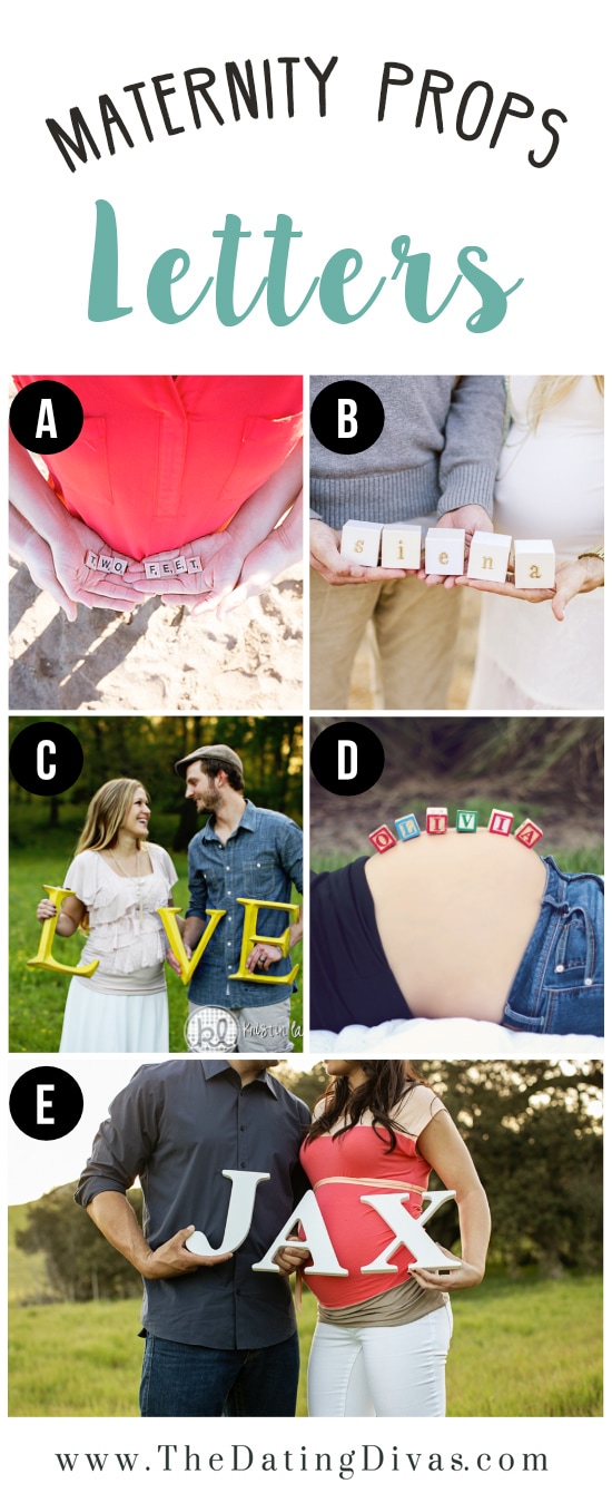 Maternity Photography Inspiration Including Letter Props