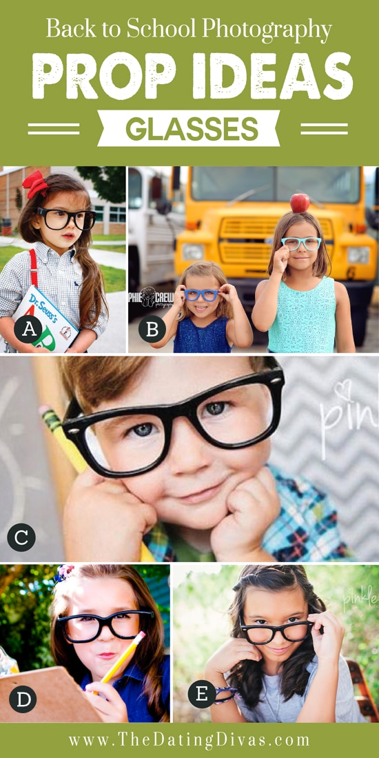 Fun ways to incorporate glasses in a first day of school photoshoot | The Dating Divas