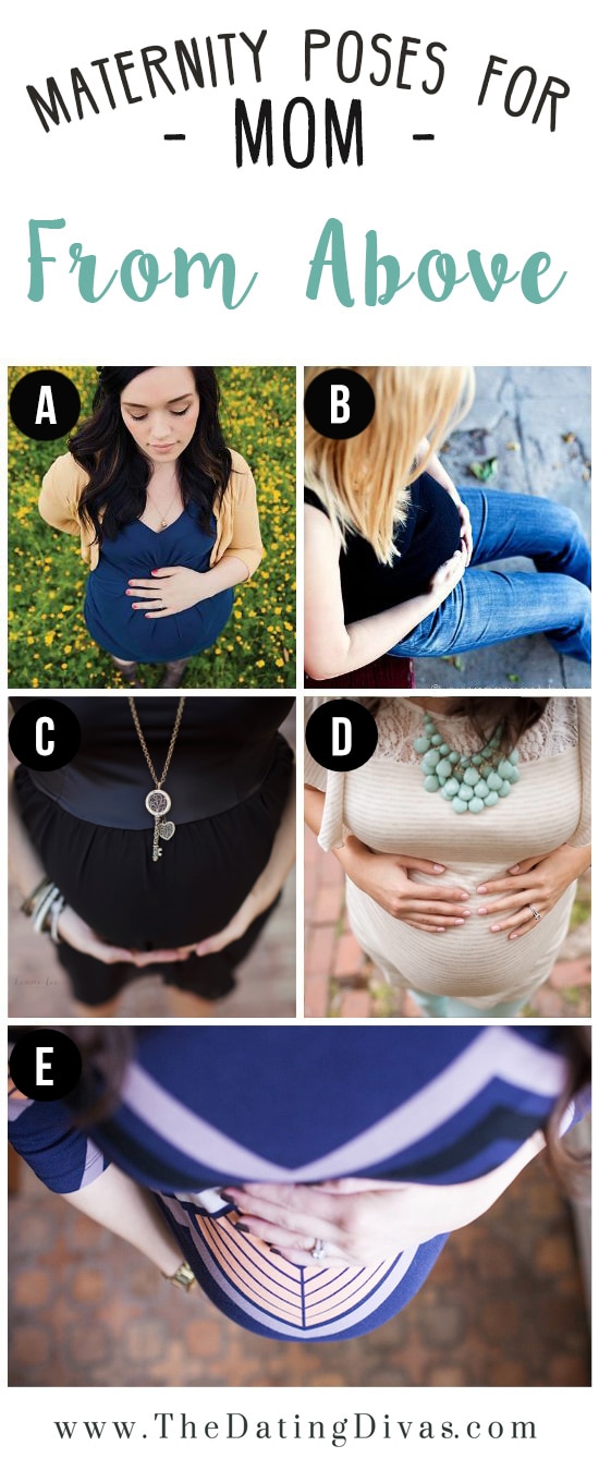 Maternity Poses for Mothers Taken from Above