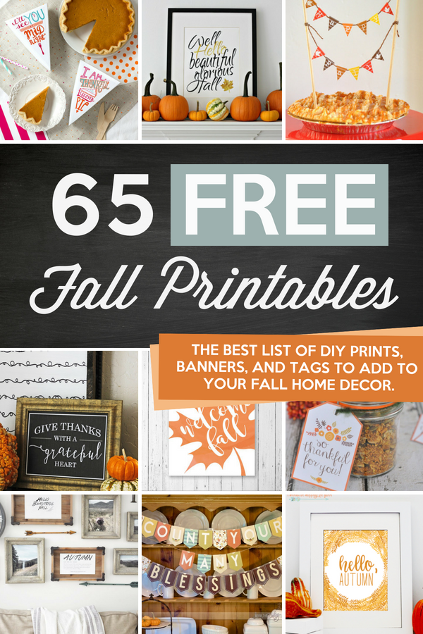 65 Free Fall Printables to Upgrade Your Fall Decor