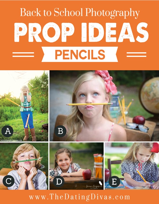 Creative photography ideas using pencils for a fun back-to-school photoshoot | The Dating Divas