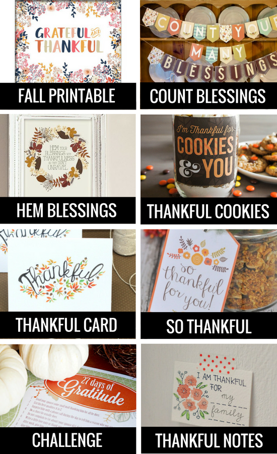 Fall Printables for Gratitude