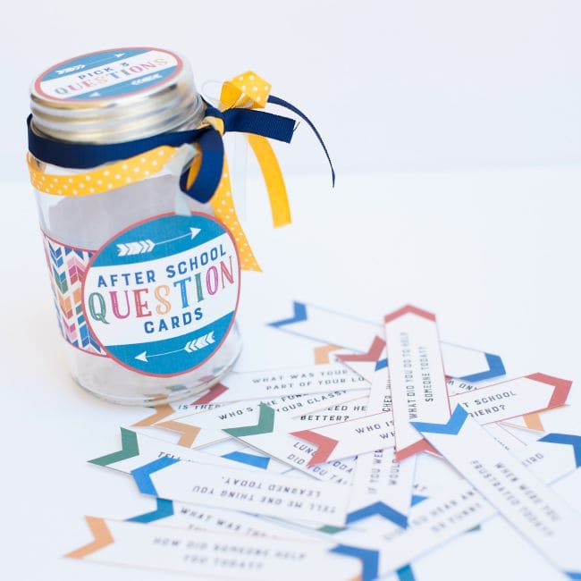 Printable After School Question Cards - 53