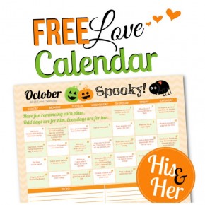 2015 October Love Calendar