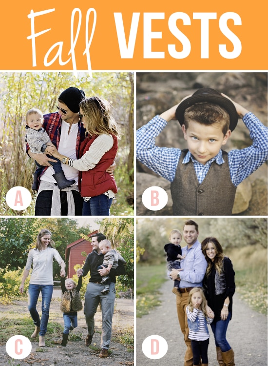 Fall Vests for Photos