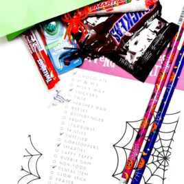 Halloween treat scavenger hunt