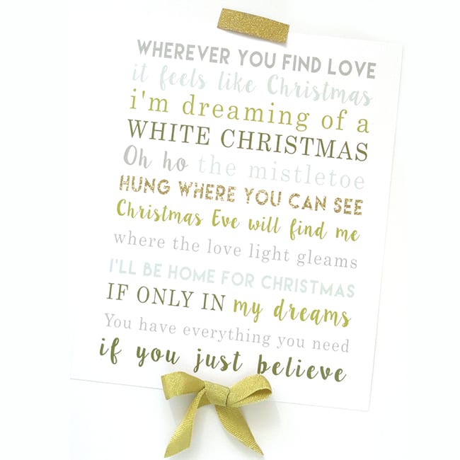 Christmas Love Lyrics - 25