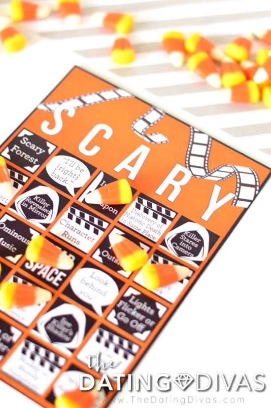 Scary Movie Bingo Playing Card