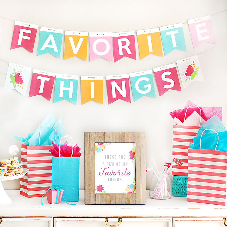 Everything You Need to Host a Favorite Things Party