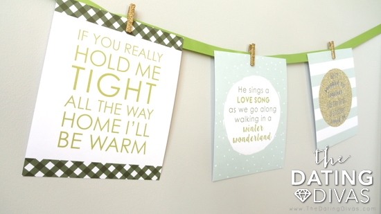 Christmas Lyric Love Prints