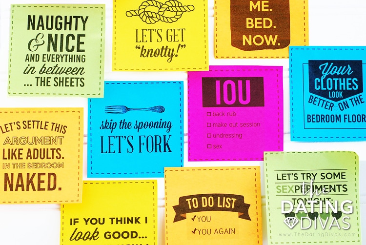 Sexy Sticky Notes For Your Spouse