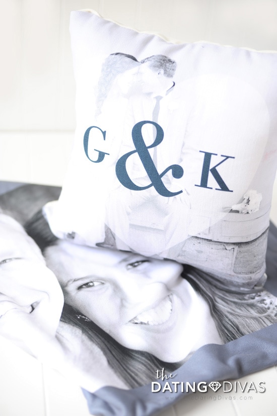 Valentine's Gift Idea Personlized Pillow & Blanket