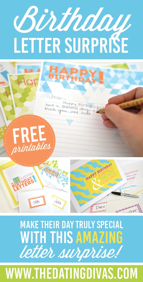 Birthday letter surprise for your spouse! 