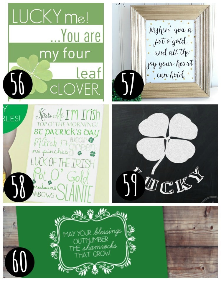 st patrick's day printables free