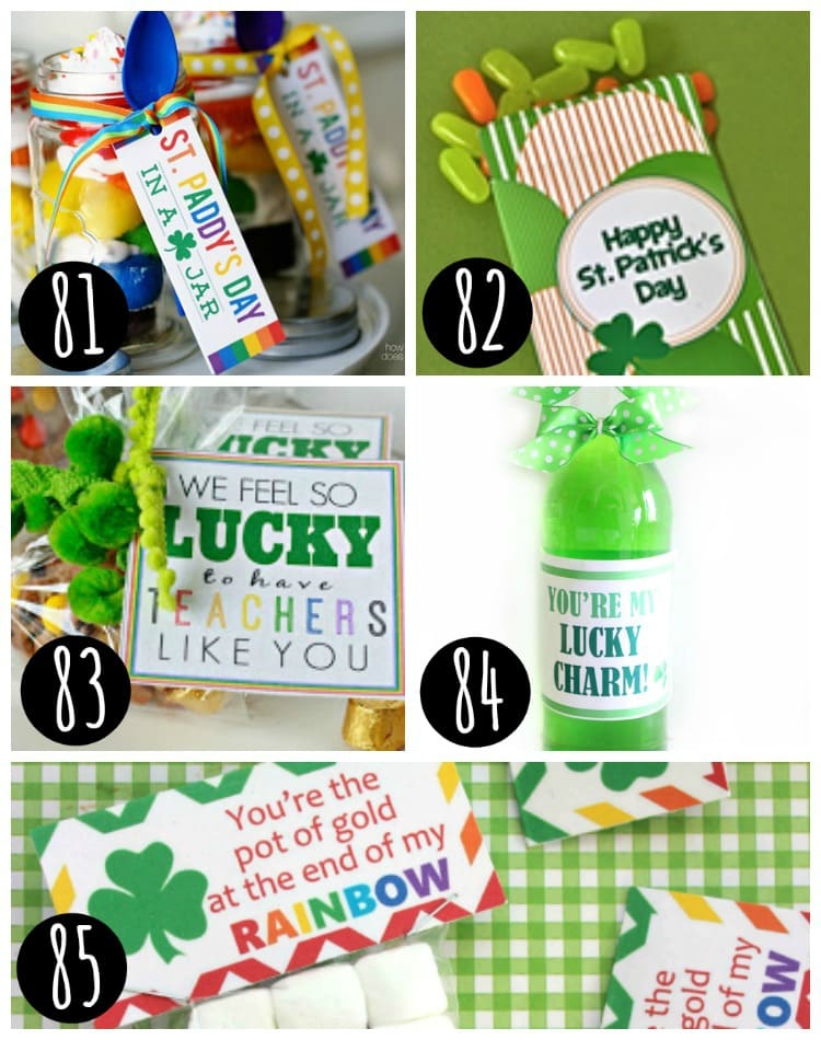 5 st patrick's day treat printables