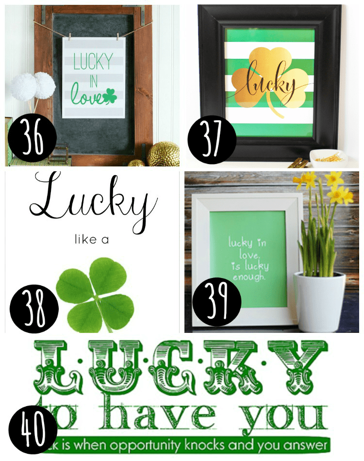 5 st patrick's day printables for free